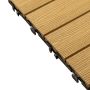 3D Composite Decking Tile Honey Teak 30 x 30 x 2,1 cm