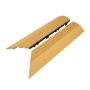 3D Composite Right Corner Decking Tile Honey Teak