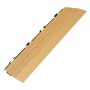 3D Composite Right Corner Decking Tile Honey Teak
