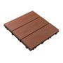 3D Solid Composite Decking Tile Mahogany 30 x 30 x 2,5 cm