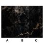 Wall Panel XXL Portoro Black Glossy 120 x 280 cm 3 mm (B)