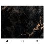 Wall Panel XXL Portoro Black Glossy 120 x 280 cm 3 mm (C)