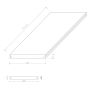 Solid XL Composite Decking Board Gray – 4 m