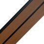 Slatted Fence Board DOU Premium Teak / Black - 1,8 m