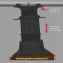 Wspornik Tarasowy Regulowany Samopoziomujący Pod Płyty ETP Flex 150-230 mm