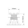 Wspornik Tarasowy Regulowany Samopoziomujący Pod Płyty ETP Flex 75-156mm