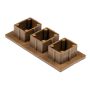 Premium Teak End Cap for Decorative Profiles 9 x 4 cm