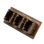 Premium Teak End Cap for Decorative Profiles 9 x 4 cm