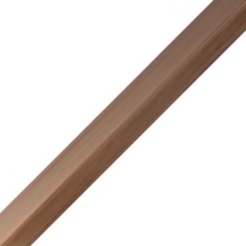 Starter-Finishing Slatted F-Type Trim WPC Premium Teak 36,5 x 49,5 mm – 2,9 m