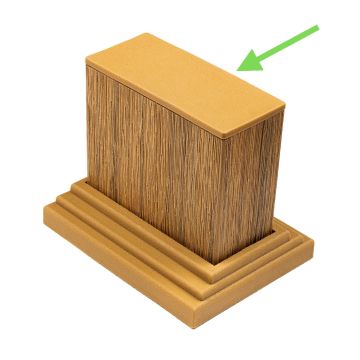 Premium Winchester Oak End Cap for Decorative Profiles 9 x 4 cm