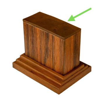 Premium Teak End Cap for Decorative Profiles 9 x 4 cm