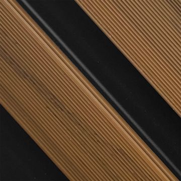 WPC Corner Trim for Slatted Cladding DUO Premium Teak/Black – 2.9 m