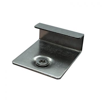 Stainless Steel Mounting Clip Start + Screw - 10 pcs.