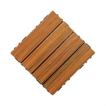 Premium Composite Decking Tile Amber 30 x 30 x 2,5 cm
