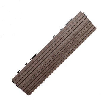 Composite Side Decking Tile Dark Brown