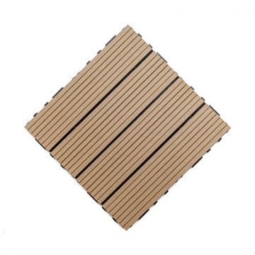 Composite Decking Tile Honey Teak 30 x 30 x 2,5 cm