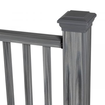 Composite Railing Gray 157 x 113 cm (2 posts)