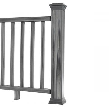 Composite Railing Gray 140 x 113 cm (1 post)