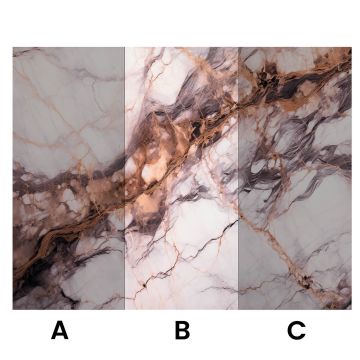 Wall Panel XXL Breccia Copper Glossy 120 x 280 cm 3 mm (B)