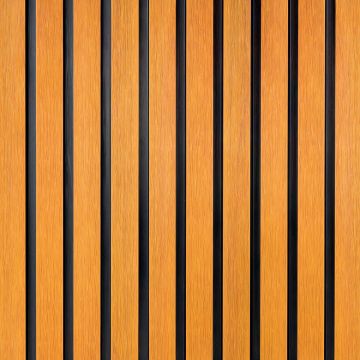 Premium Composite Slatted Cladding Board Amber Oak / Black – 2,9 m