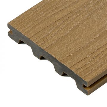 Solid Premium Composite Decking Board Natural Wood - 4 m
