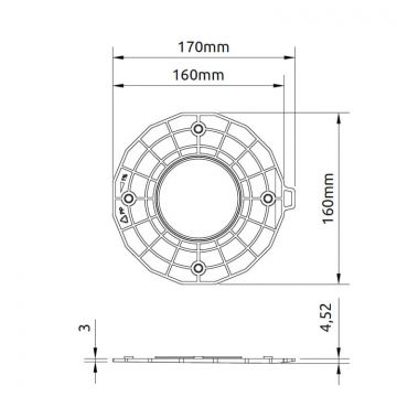 Pedestal Levelling Disc 1%