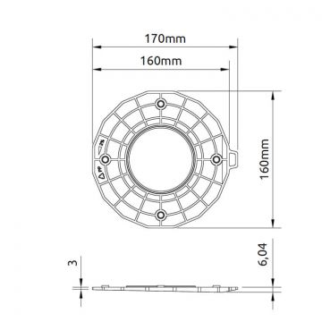 Pedestal Levelling Disc 2%