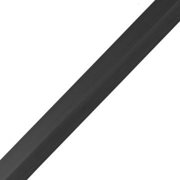Starter-Finishing Slatted F-Type Trim WPC Premium Graphite 36,5 x 49,5 mm – 2,9 m