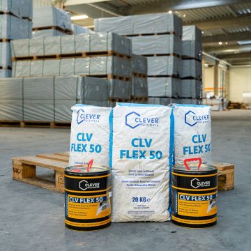 2-Component Polymer Waterproofing Membrane CLEVER CLV FLEX 50 – 20 kg + 4 l
