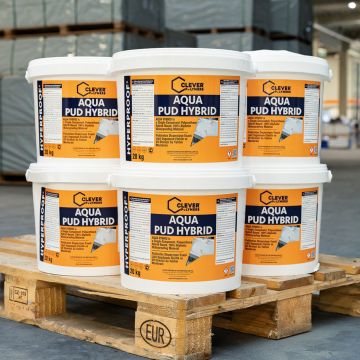 1-Component Polyurethane Waterproofing Membrane CLEVER AQUA PUD HYBRID – 20 kg