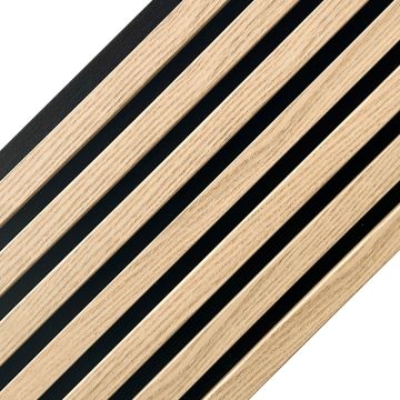 Acoustic Wall Slats on Felt Light Oak 2,1x30,5,cm &ndash; 2,7 m