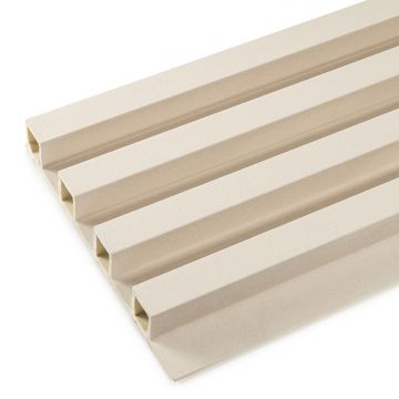 Decorative Wall Slats Glitter Ecru 2,4 x 16,8 cm – 2,7 m