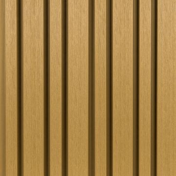 Premium Asymmetrical Composite Slatted Cladding Board Oak – 2,9 m