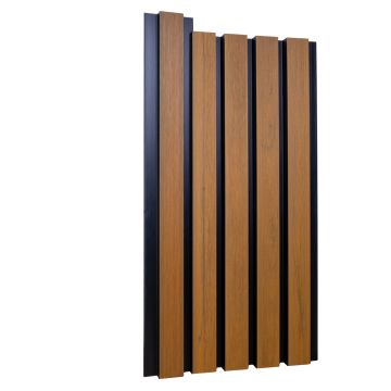 WPC Joint Trim for Slatted Cladding Premium Golden Oak / Black – 2.9 m
