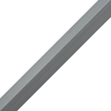 Starter-Finishing Slatted F-Type Trim WPC Premium Gray 36,5 x 49,5 mm – 2,9 m