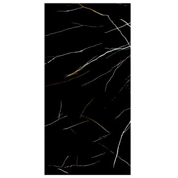 Wall Panel SPC Marquina Black Marble Glossy 120 x 280 cm 4 mm