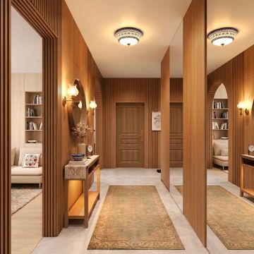 SPC Wall Slats Low Profile Golden Oak Matt 1.2 x 15.5 cm – 2.8 m