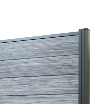 Panel ogrodzeniowy kompozytowy Premium Gray – 2 słupki Panel ogrodzeniowy kompozytowy Premium Gray – 2 słupki
