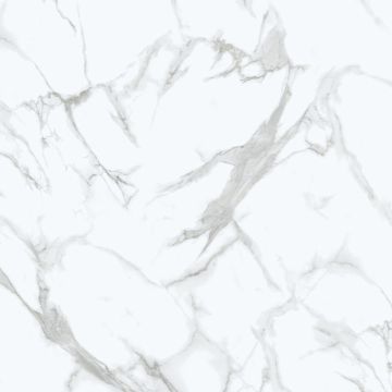 SPC Vinyl Floor Panel Calacatta White Marble Glossy 45 × 90 cm, 4 mm