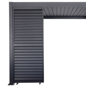 Adjustable Horizontal Louver Panel for Garden Pergola Anthracite