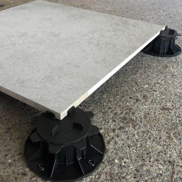 Stoneware Decking Tile Valencia White 60x60x2 cm