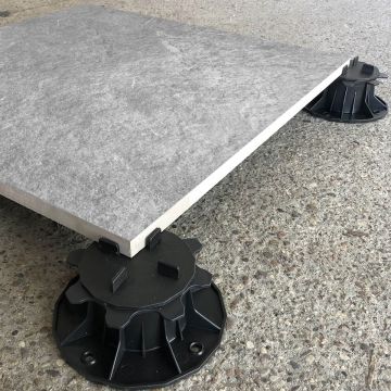 Stoneware Decking Quarzo Light Gray 60x60x2 cm