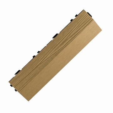 3D Composite Side Decking Tile Honey Teak