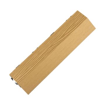 3D Composite Side Decking Tile Honey Teak