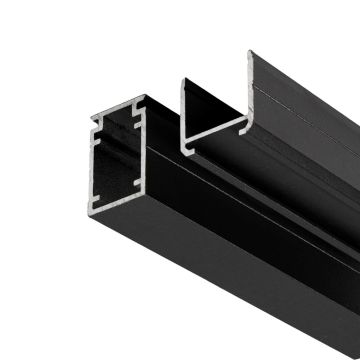 Bottom Rail for Premium Slatted Fences Anthracite – 1.8 m
