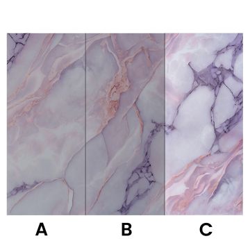 Wall Panel XXL Statuario Pink Glossy 120 x 280 cm 3 mm (C)