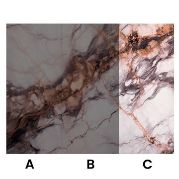 Wall Panel XXL Breccia Copper Glossy 120 x 280 cm 3 mm (C)