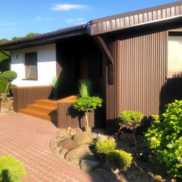 Premium 3D Composite Slatted Cladding Board Walnut – 2,9 m