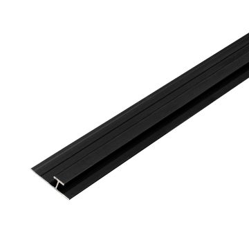 Aluminum H-Joint Trim 4.5 mm for Wall Panels Black Matt – 2,9 m