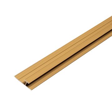 Aluminum H-Joint Trim 4.5 mm for Wall Panels Gold Matt – 2,9 m